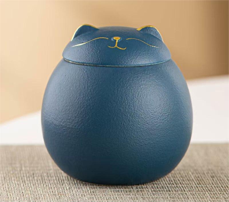 Blue cute cat tea pot（test proudct）