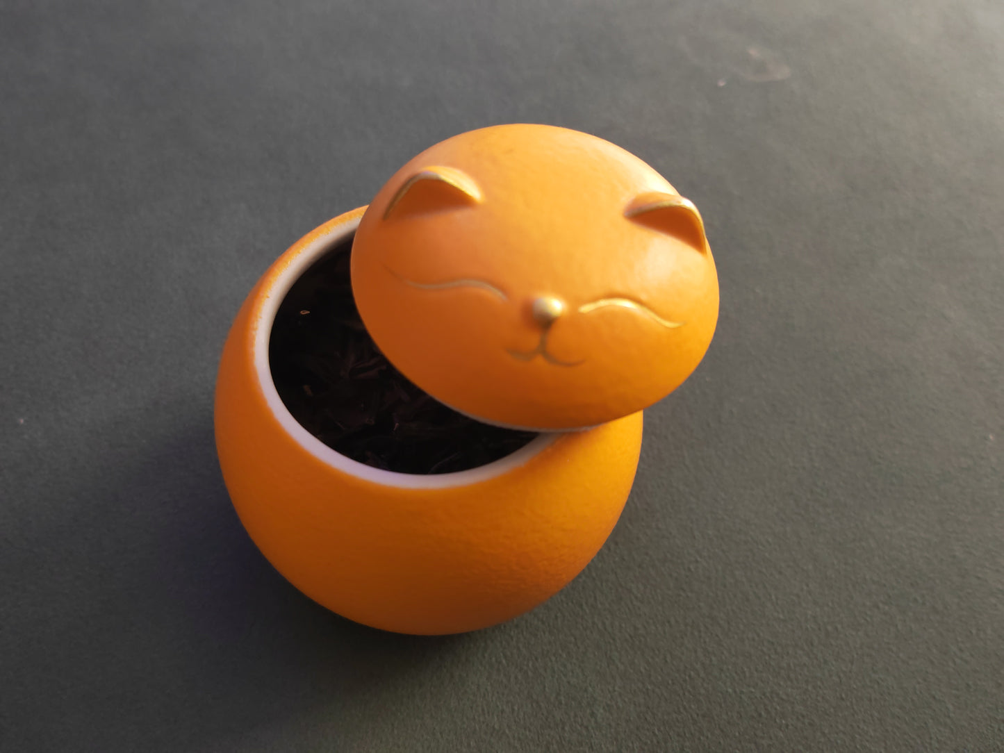 Yellow cute cat tea pot（test proudct）